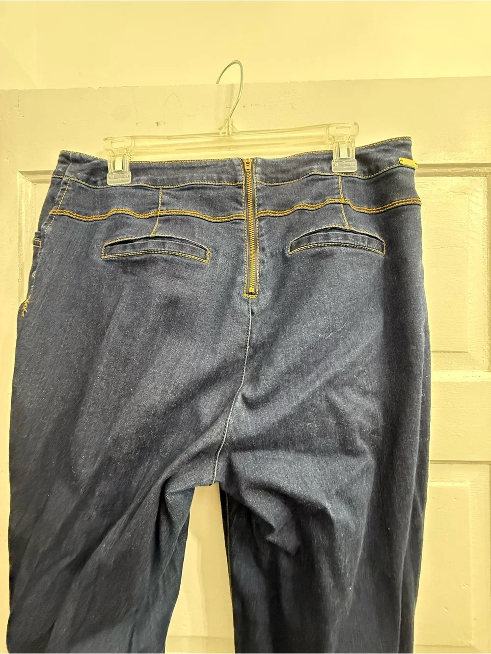 INC International Concepts Dark Blue Flare Jeans